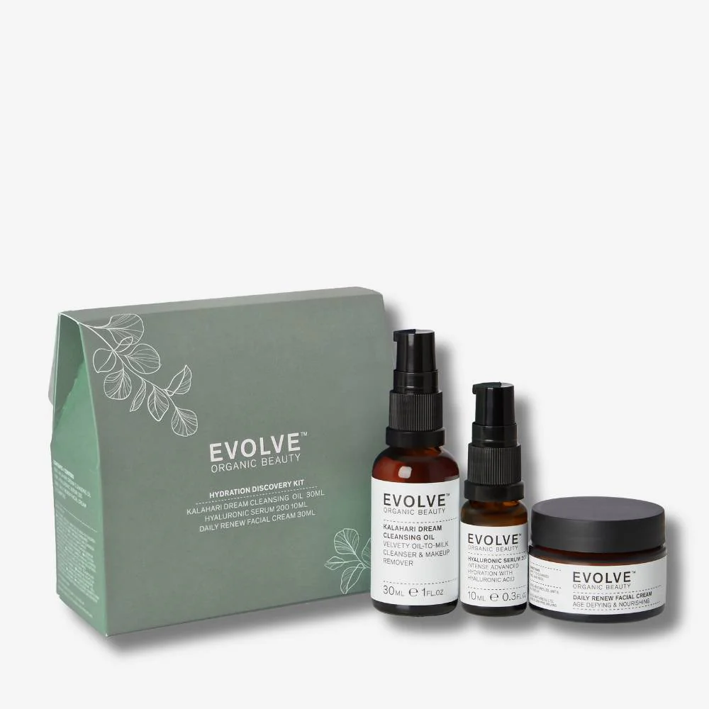 EVOLVE Hydration Discovery Kit | Økologisk hudpleiesett for fukt
