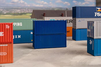 Container 20' Blue (2pcs)