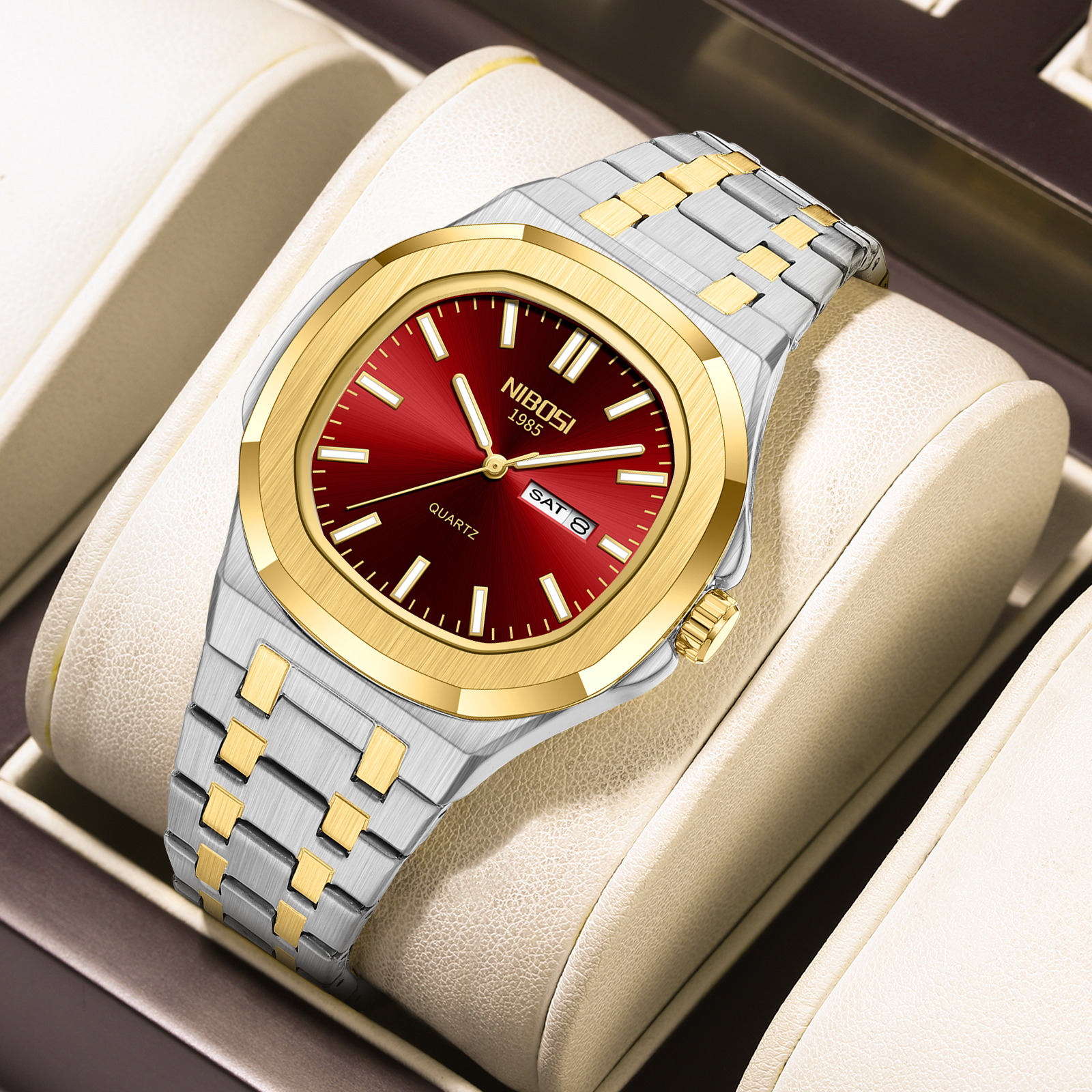 Nibosi Sportiva Silver Gold Red - 5