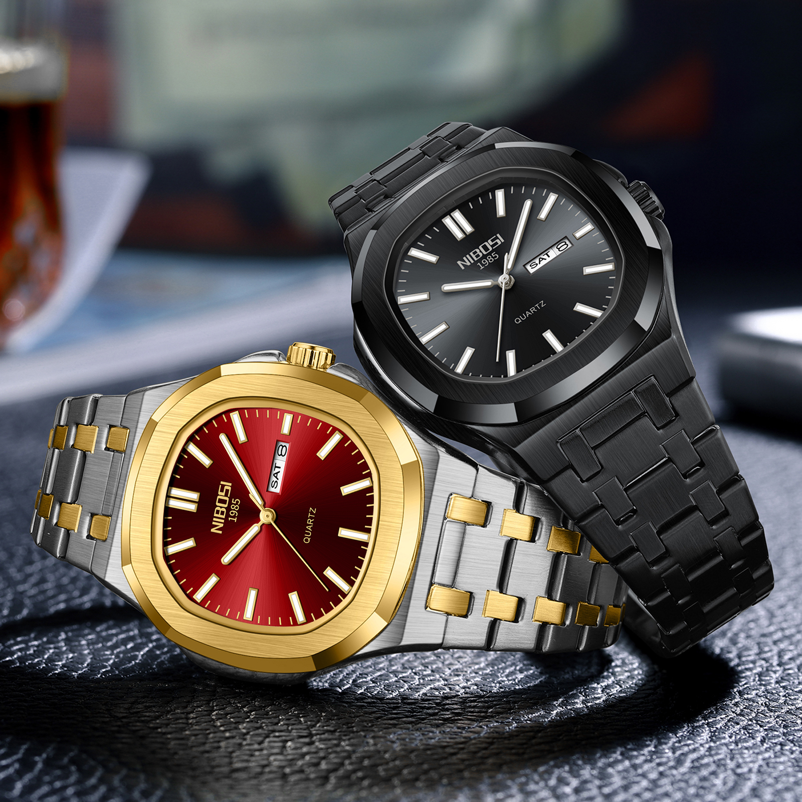 Nibosi Sportiva Silver Gold Red - 8
