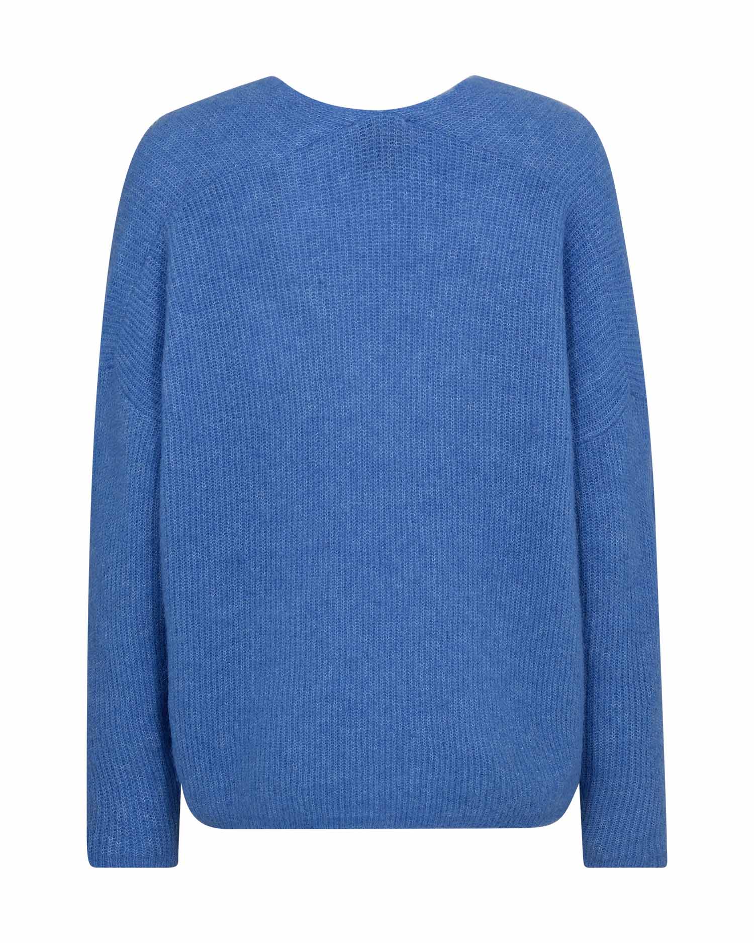 MMThora V-neck Knit - Ultramarine - Mos Mosh