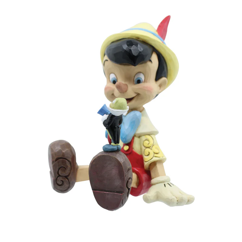 Disney Pinocchio & Jiminy,  Sitting Fugurine. - 2