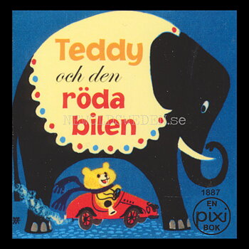Teddy och den röda bilen 1887 - pixiböcker - P82