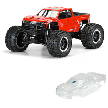 Pro-Line PRO350717 1/5 Pre-Cut 2019 Chevy Silverado Z71 Trail Boss Clear Body: X-MAXX