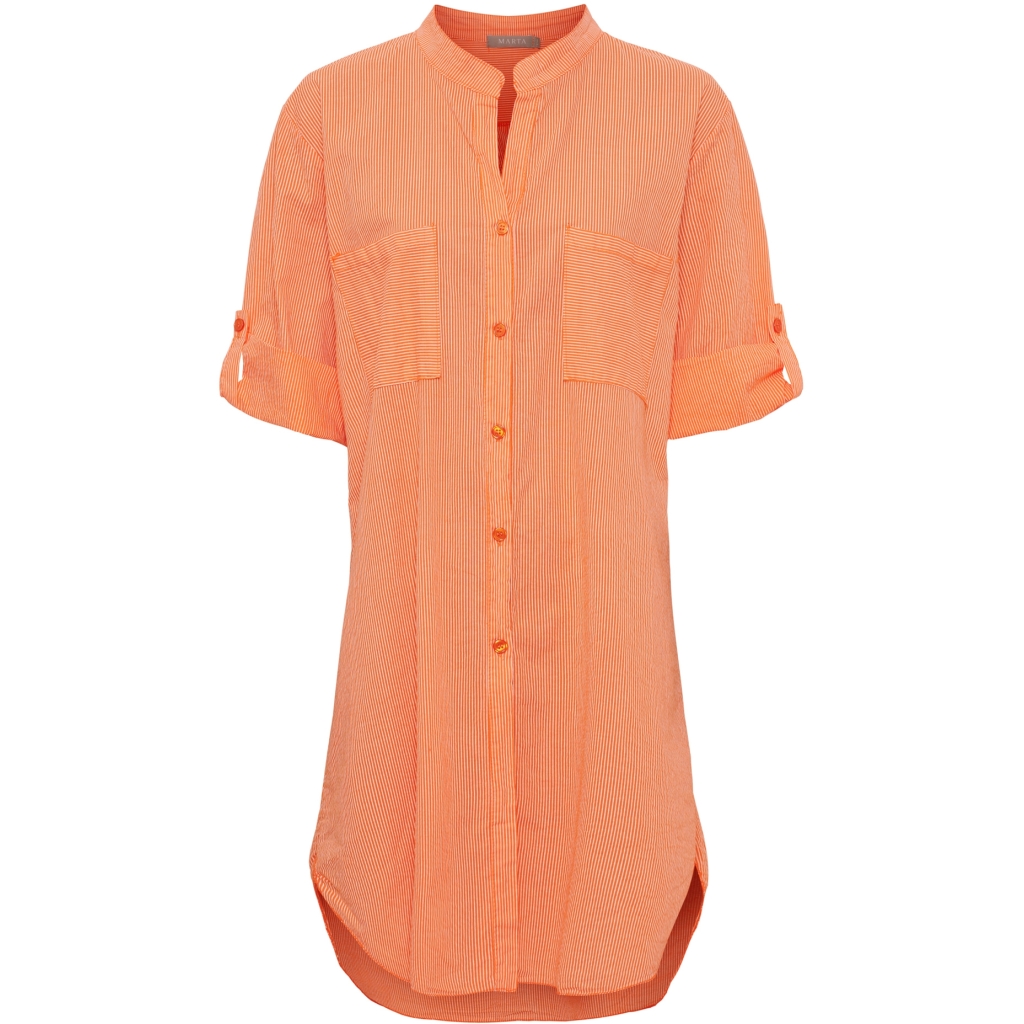 Linn Stripe shirt | Citrus orange