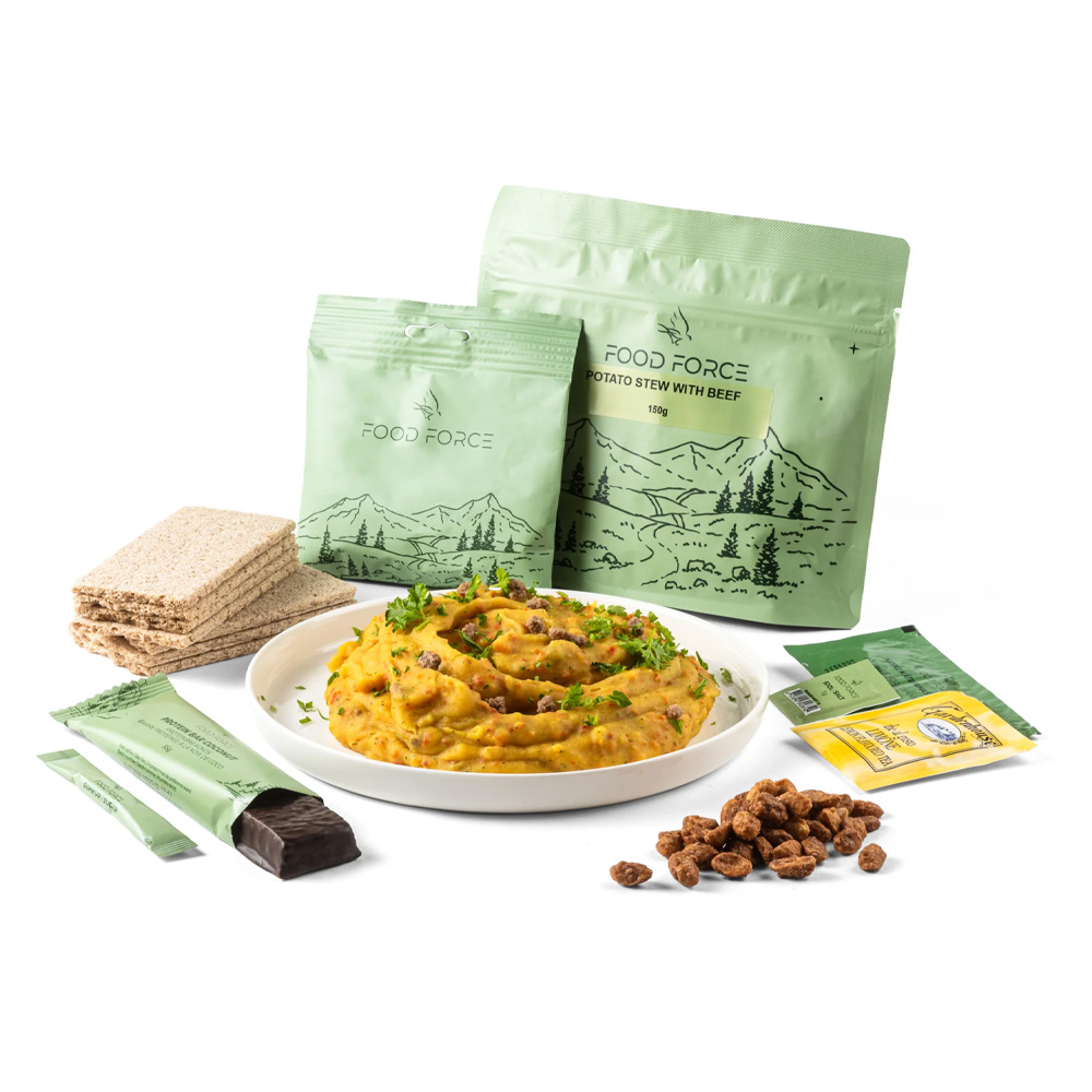 Food Force | Kartoffelgryde med oksekød | Frysetørret mad | 317g
