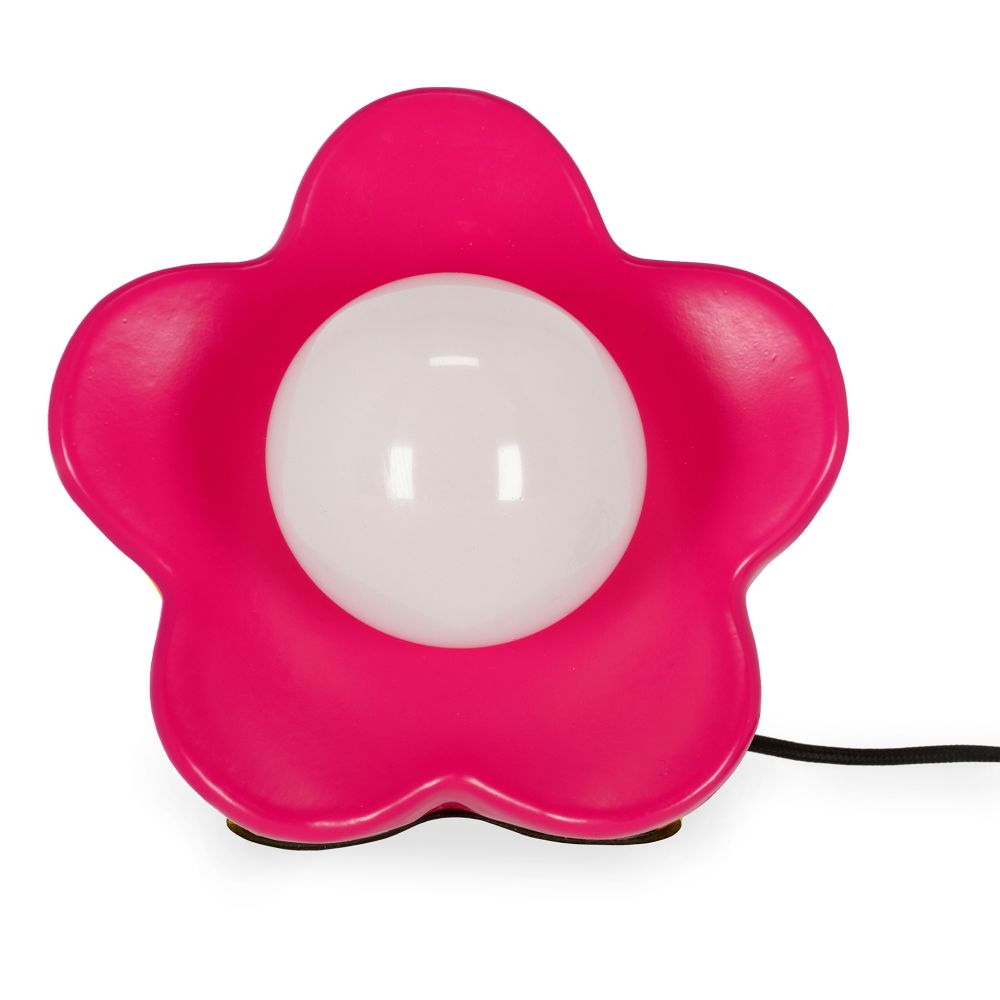 Flower power, LED-bordslampa, Matte pink - 4
