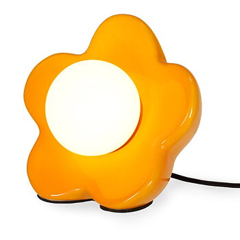 Flower power, LED-bordslampa, Shiny orange