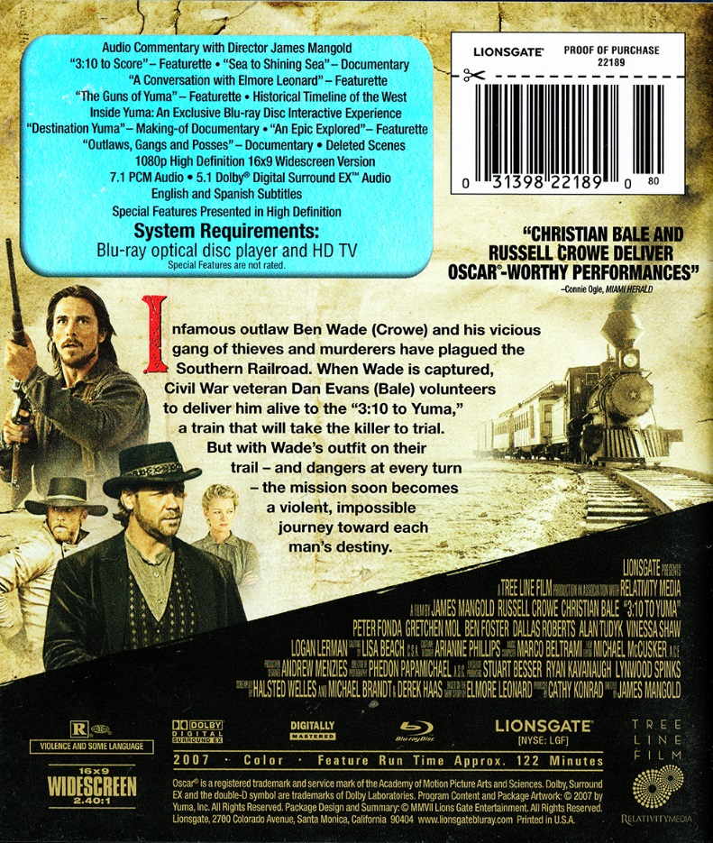3:10 To Yuma (ej svensk text) (Blu-ray) (Begagnad) - 2