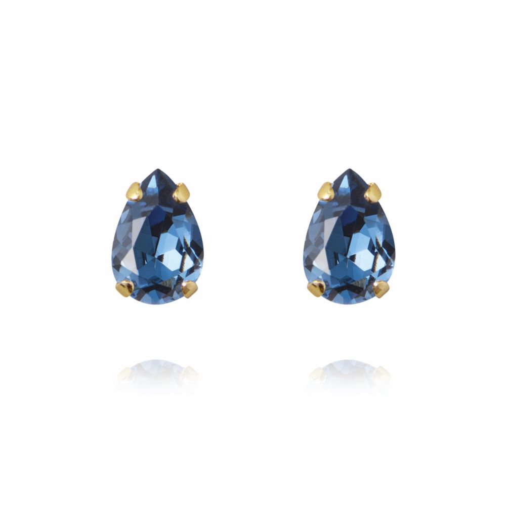 Caroline Svedbom Petite Drop örstickare denim blue guld