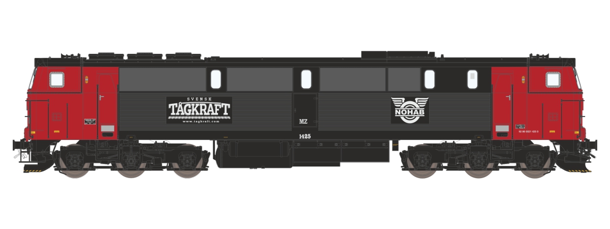 Tågkraft TMZ 1425, DC, no sound