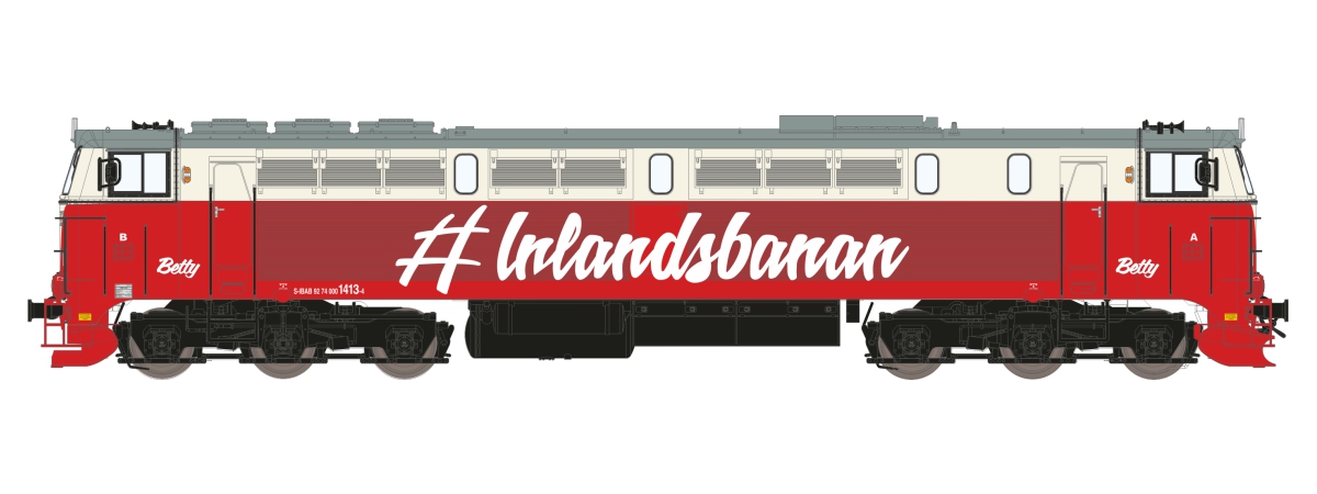 Diesellok IBAB TMZ 1413, DC digital med ljud