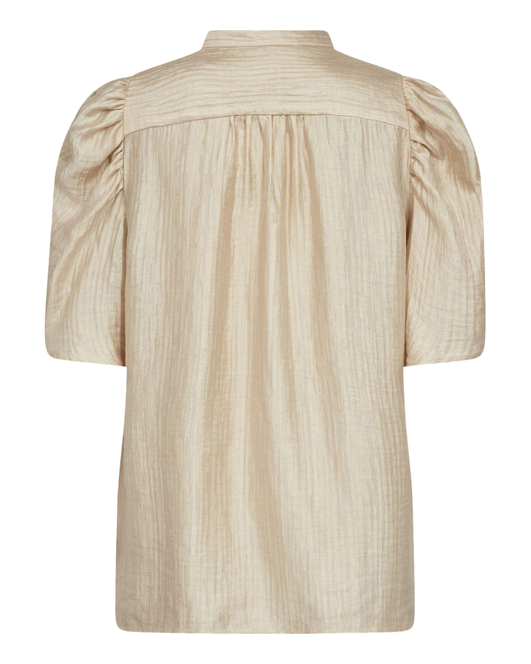 Blus Tassy lace kort ärm ljusbeige - 6
