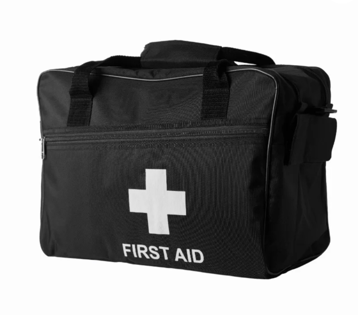 Förbandsväska Svart, utan innehåll. Medium