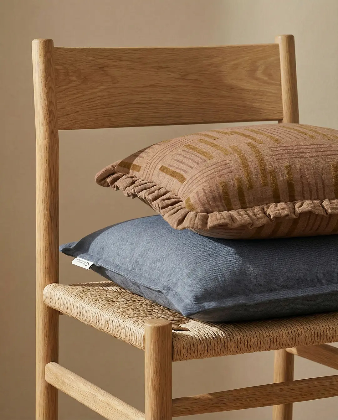 Kuddfodral Linen Skymningsblå 50x50cm - 5