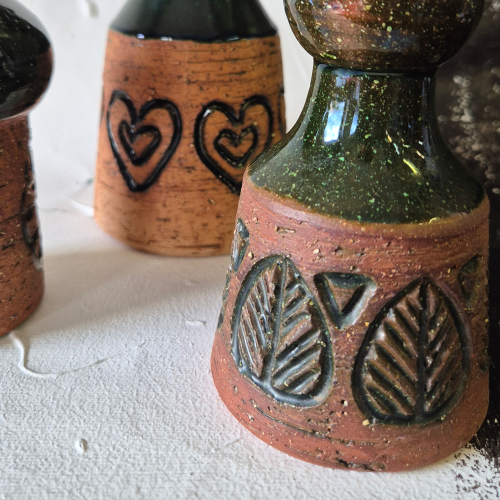 vintage STILLEBEN 47 - trio i Laholm keramik - 4