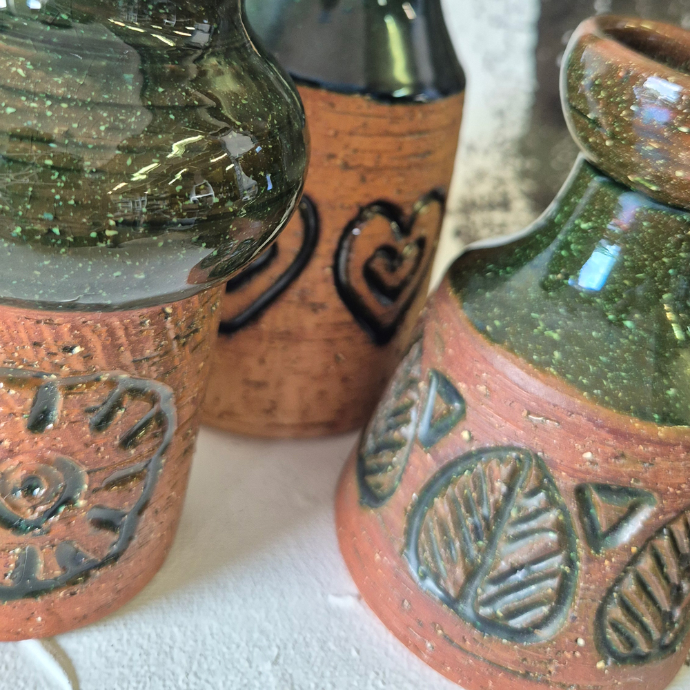 vintage STILLEBEN 47 - trio i Laholm keramik - 6