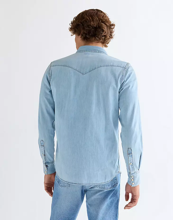 wrangler western shirt light  - 6