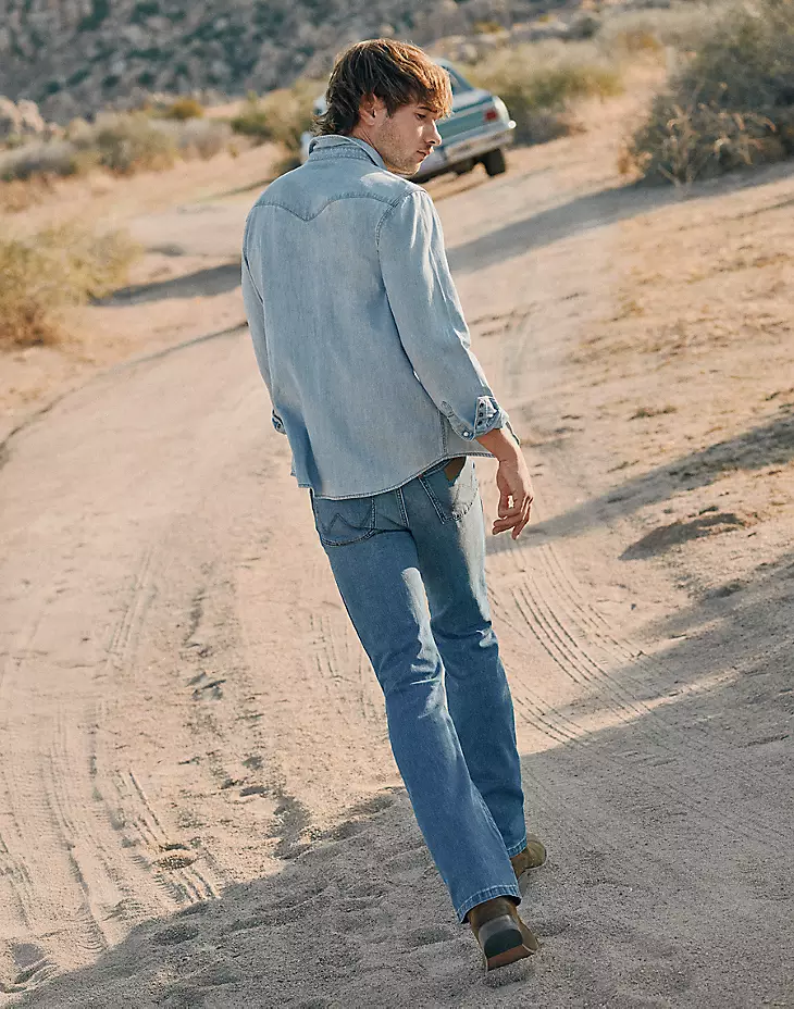 wrangler western shirt light  - 2