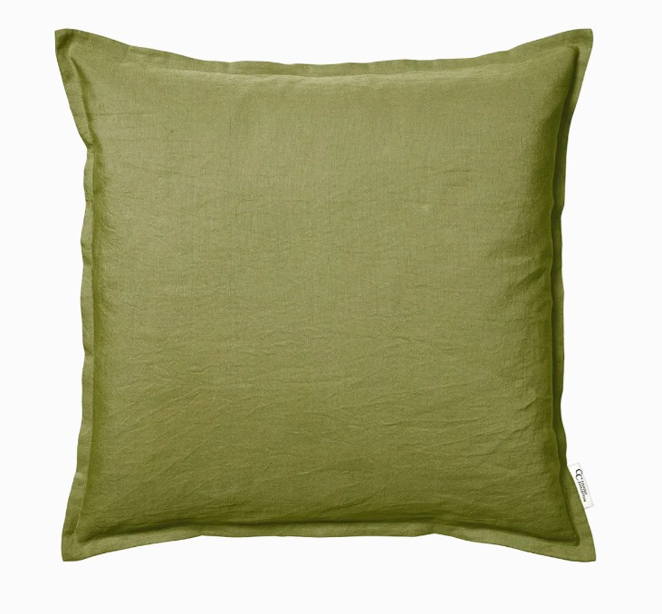 Kuddfodral Linen Skogsgrön 50x50cm