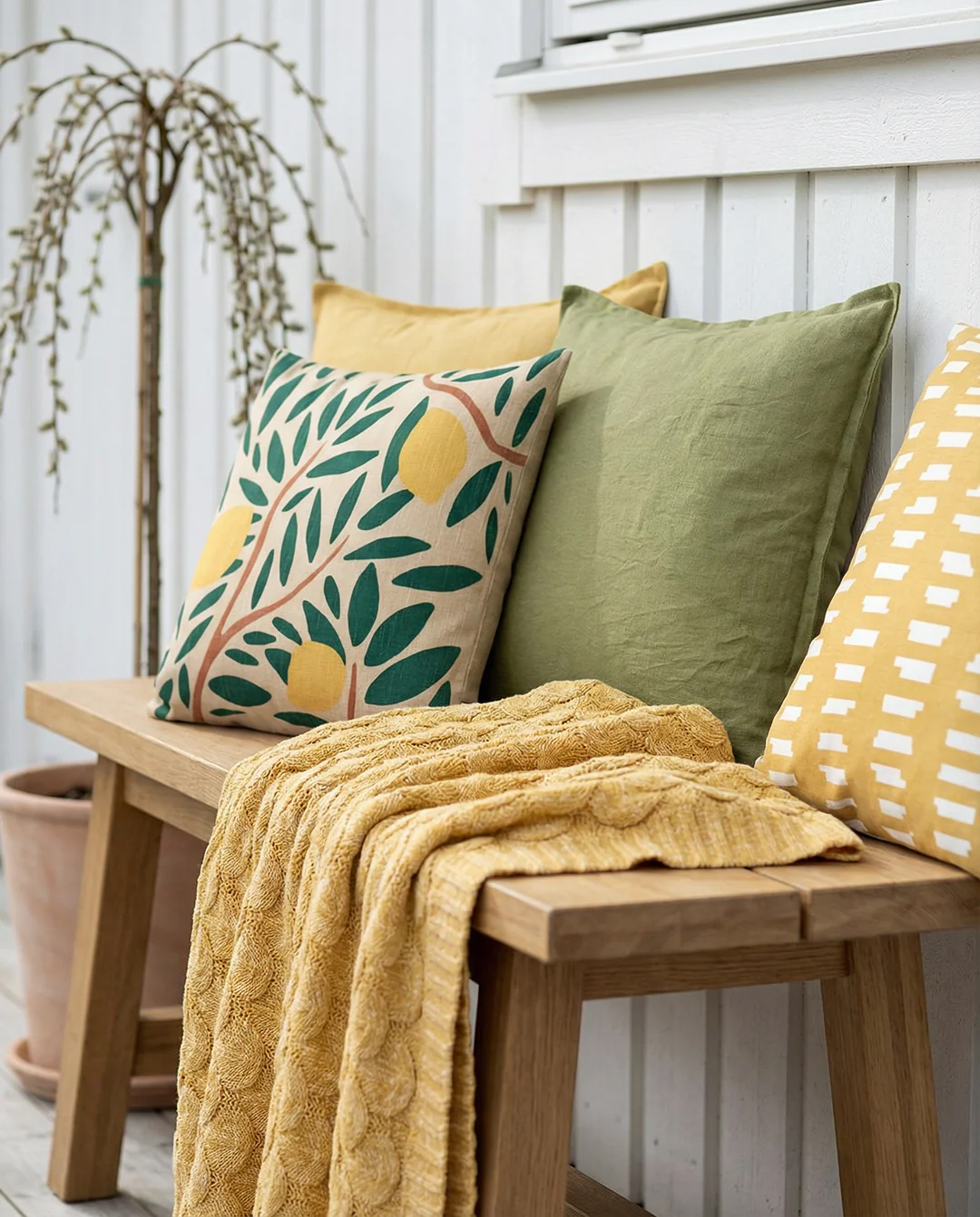 Kuddfodral Linen Skogsgrön 50x50cm - 6