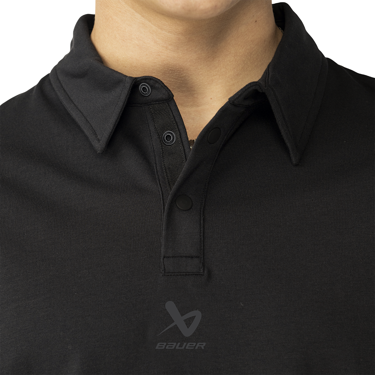 BAUER Performance Golf Piké Svart  - 4