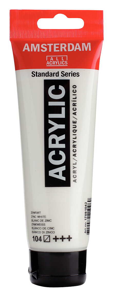 Akrylfärg Amsterdam 120 ml - 104 Zinc White