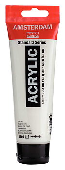 Akrylfärg Amsterdam 120 ml - 104 Zinc White