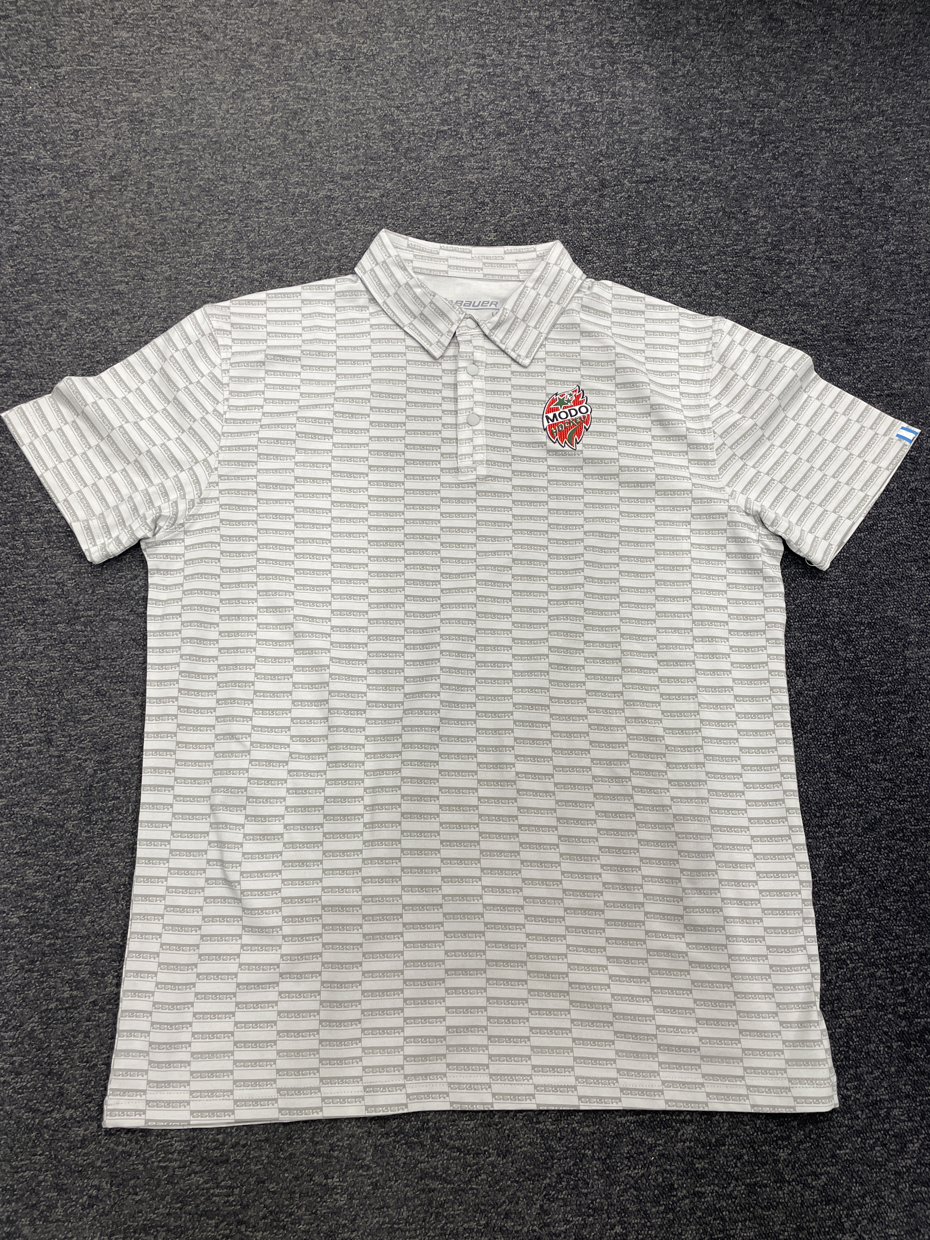 BAUER Golf RUNOFF Performance Polo Grey MoDo