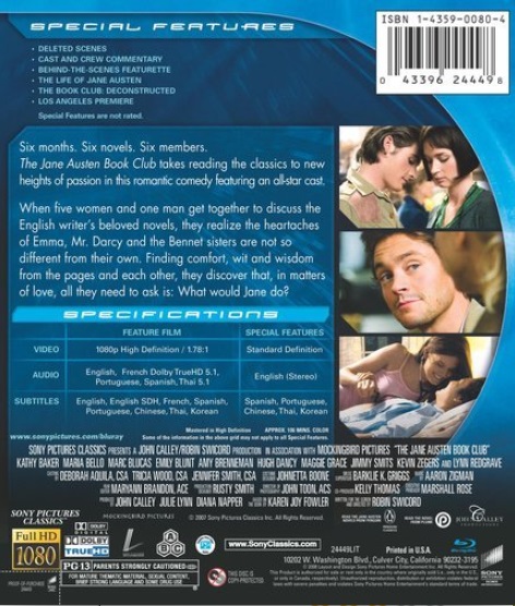 The Jane Austen Book Club (ej svensk text) (Blu-ray) (Begagnad) - 2