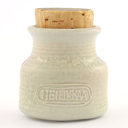 Francesca Mascitti-Lindh (Arabia 1960s) Rustic Spice Jar "Neilikkaa" (Clove) 6 cm (2)