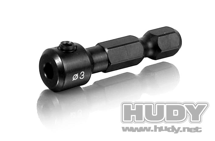 Hudy 111030 Pin Adapter 3.0mm for El. Screwdriver