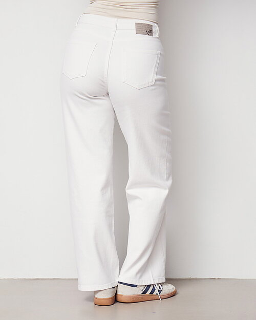 Jeans Como twill rak & vid vit - 2