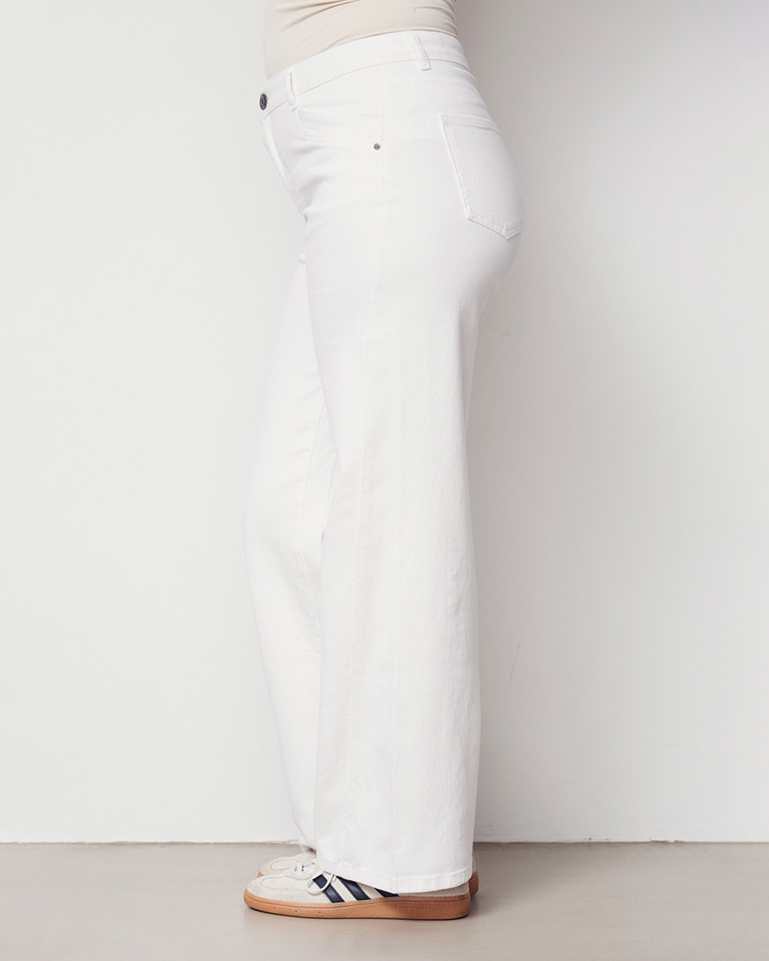 Jeans Como twill rak & vid vit - 5