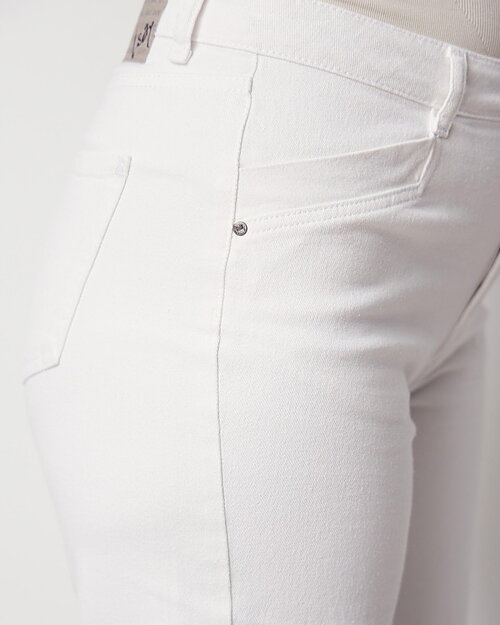 Jeans Como twill rak & vid vit - 3