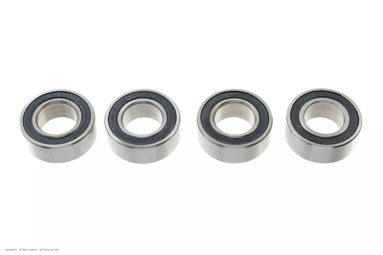G-Force GF-0500-019 Ball Bearing - Chrome Steel - ABEC 3 - Rubber Shielded - 10X19X7 - MR1910-2RS - 4 pcs