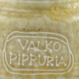 Francesca Mascitti-Lindh (Arabia 1960s) Rustic Spice Jar "Valkopippuria" (White Pepper) 6 cm (6)