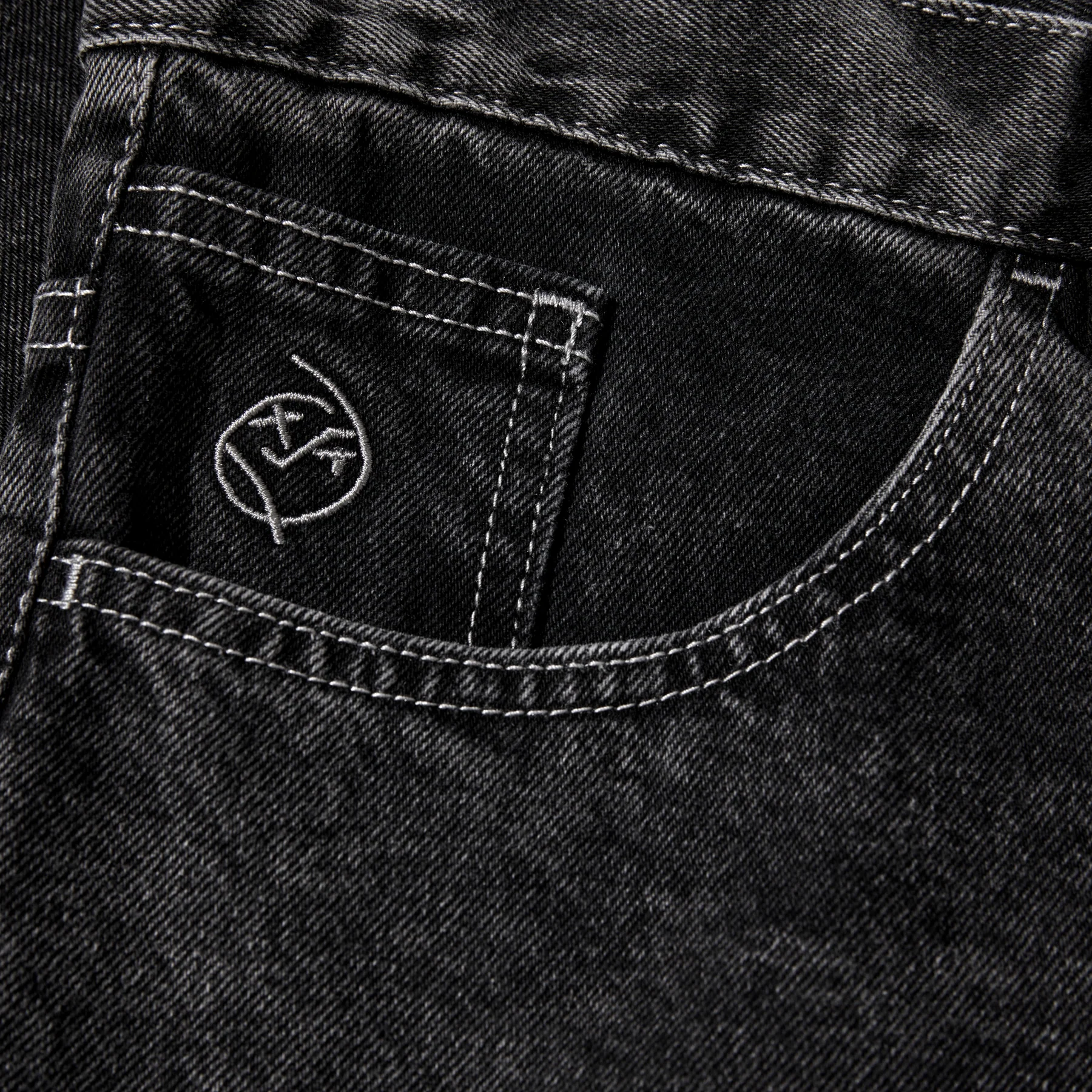 Polar Skate Co. Big Boy Shorts Silver Black - 4