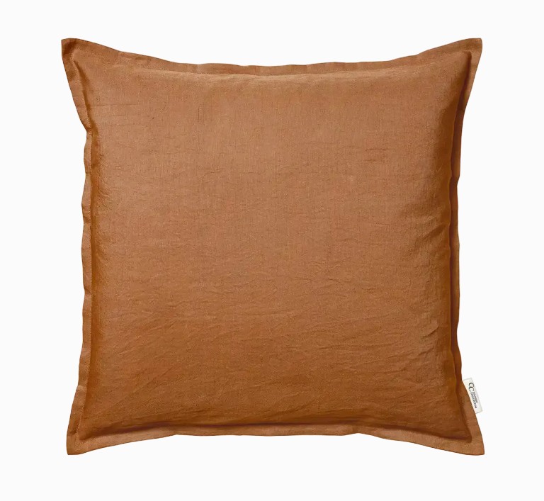 Kuddfodral Linen Terracotta 50x50cm