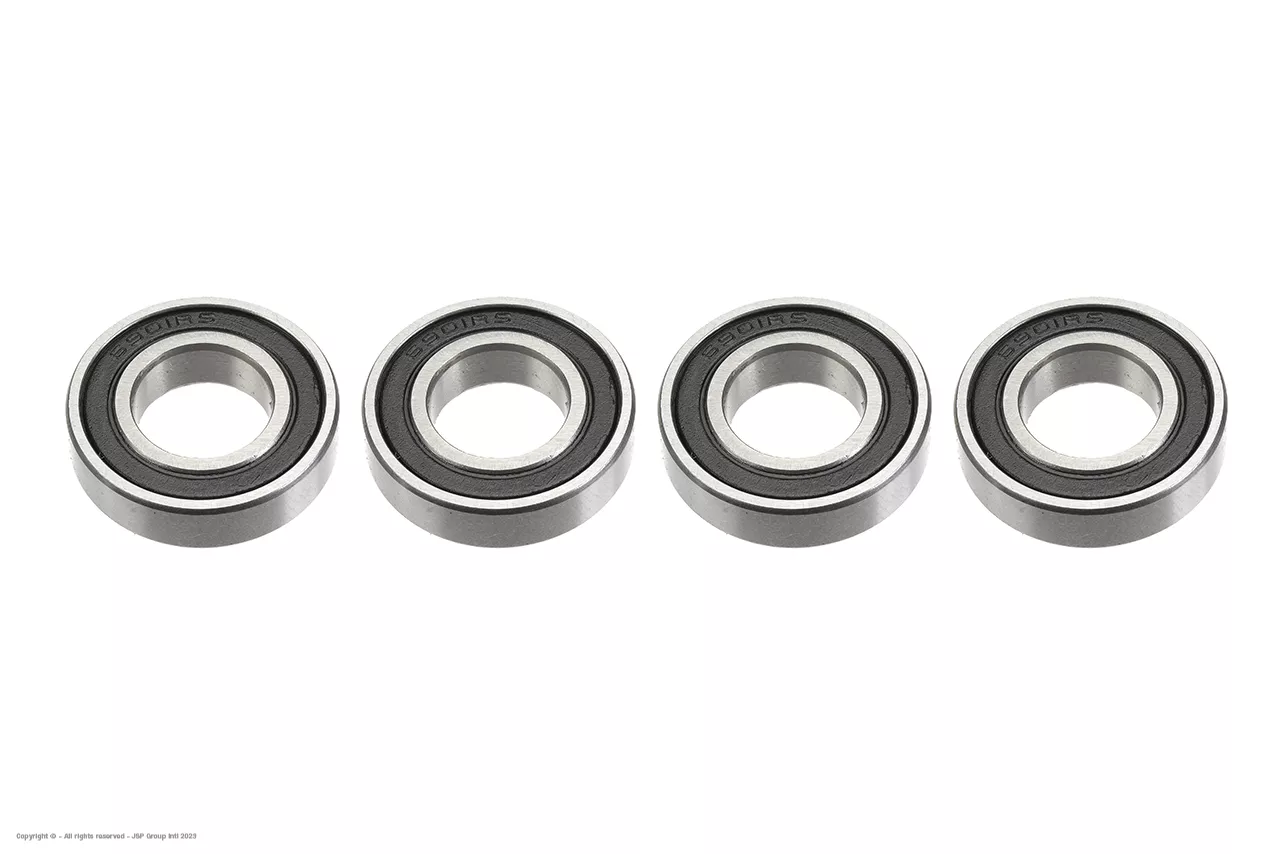 G-Force GF-0500-023 Ball Bearing - Chrome Steel - ABEC 3 - Rubber Shielded - 12X24X6 - 6901-2RS - 4 pcs
