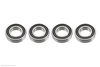 G-Force GF-0500-023 Ball Bearing - Chrome Steel - ABEC 3 - Rubber Shielded - 12X24X6 - 6901-2RS - 4 pcs