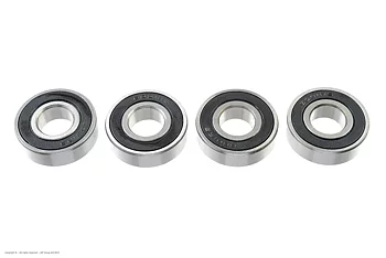 G-Force GF-0500-024 Ball Bearing - Chrome Steel - ABEC 3 - Rubber Shielded - 12X28X8 - 6001-2RS - 4 pcs