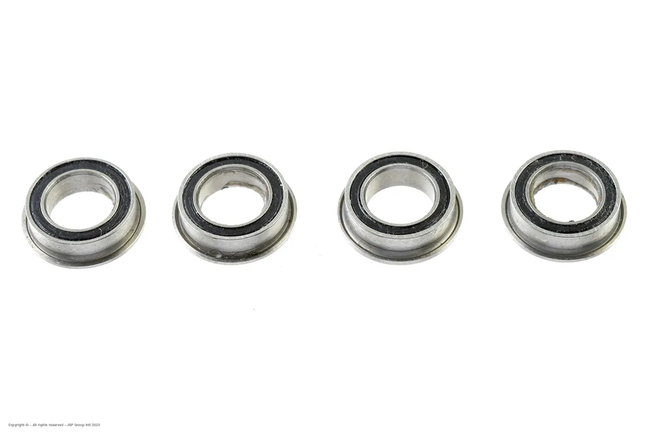 G-Force GF-0505-003 Ball Bearing - Chrome Steel - ABEC 3 - Rubber Shielded - 5X10X4 - Flanged - MF105-2RS - 4 pcs