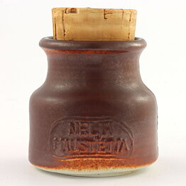 Francesca Mascitti-Lindh (Arabia 1960s) Rustic Spice Jar "Neljä maustetta" (Four Spices) 6 cm (7)