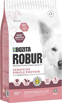  Bozita Robur Adult Sens. Single Prot. Salmon 3kg
