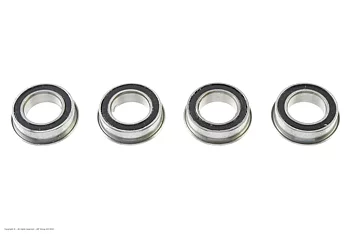 G-Force GF-0505-004 Ball Bearing - Chrome Steel - ABEC 3 - Rubber Shielded - 6X10X3 - Flanged - MF106-2RS - 4 pcs