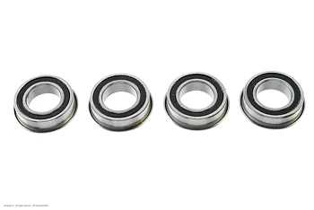 G-Force GF-0505-005 Ball Bearing - Chrome Steel - ABEC 3 - Rubber Shielded - 8X14X4 - Flanged - MF148-2RS - 4 pcs