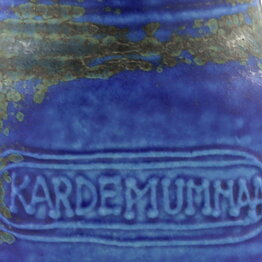 Francesca Mascitti-Lindh (Arabia 1960s) Rustic Spice Jar "Kardemummaa" (Cardamom) 6 cm (8)