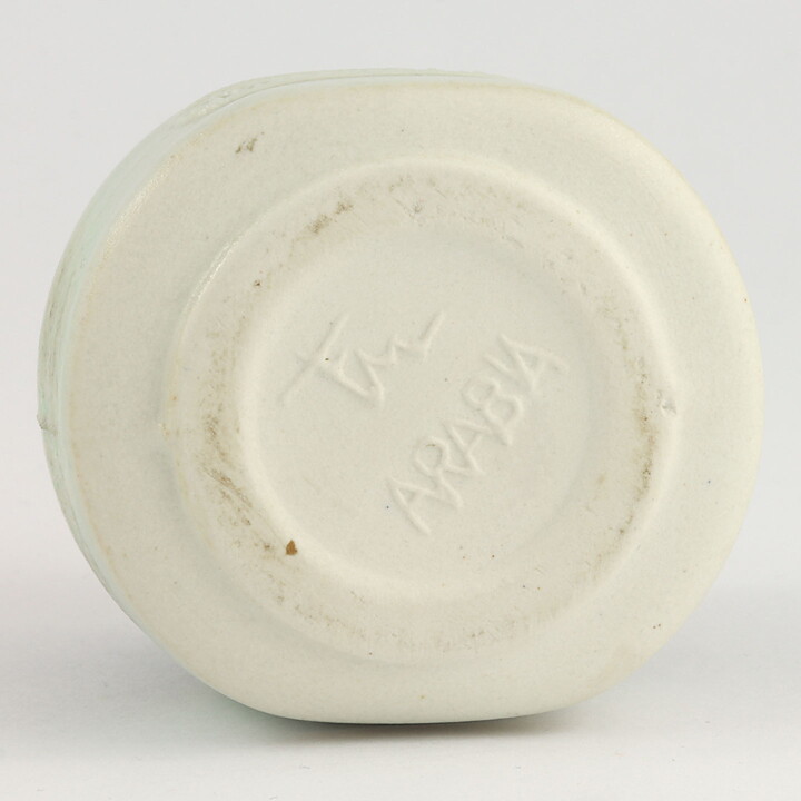Francesca Mascitti-Lindh (Arabia 1960s) Rustic Spice Jar "Meiramia" (Marjoram) 6 cm (10)