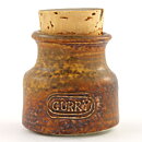 Francesca Mascitti-Lindh (Arabia 1960s) Rustic Spice Jar "Curry" 6 cm (11)